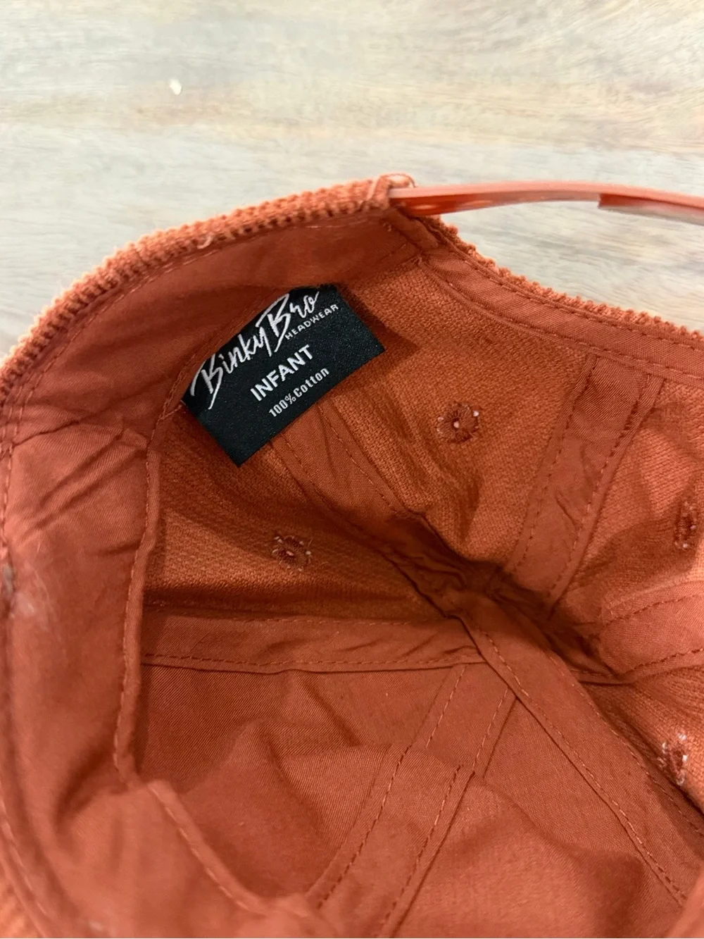 Binky Bro. Infant Corduroy Cap - Rust Brown